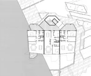 Tekening tallhouse begane grond