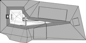 Tekening plattegrond tweede verdieping