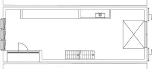 Tekening plattegrond eerste verdieping