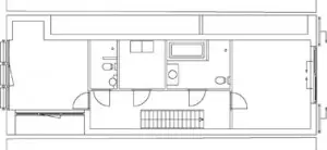 Tekening plattegrond tweede verdieping