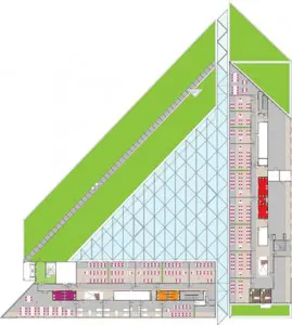 Plattegrond vierde verdieping 1:1000