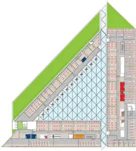 Plattegrond derde verdieping 1:1000