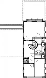 Plattegrond eerste verdieping vrijstaande woning 1:250