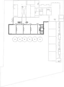 Plattegrond begane grond schaal 1:750