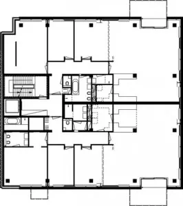 Plattegrond eerste en tweede verdieping 1:400
