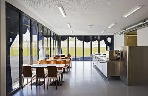 Interieur van het cafégedeelte