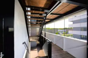 Hoofdtrappenhuis met uitzicht naar het zuiden