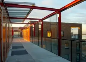 De luchtstraat op de zevende verdieping