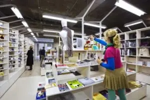 Transparante museumwinkel ontwerp Bertjan Pot