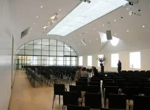 Auditorium op tweede verdieping van de tuinvleugel. Foto Jacqueline Knudsen