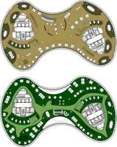 11 Plattegronden vijfde en dertiende verdieping 1:500