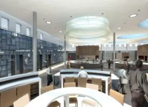 10 Of the Departure and the Arrival, een eerder kunstwerk van Ni Haifeng, die voor grote vide ook een kunstwerk maakt met hedendaagse gebruiksvoorwerpen in Delfts Blauw 