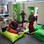Vrijstaande Kids Cube in gebruik