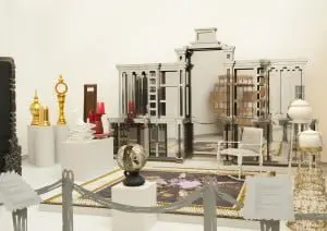 Co-evolution Stijlkamer met werk van Kiki van Eijk en  Joost van Bleiswijk