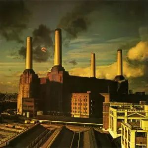 Battersea Powerstation op de platenhoes Animals van  Pink Floyd
