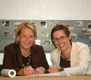 Fieke Jongerius (links) en Tineke Meerman (rechts), de bedenkers van het architectenbureau ‘light’.