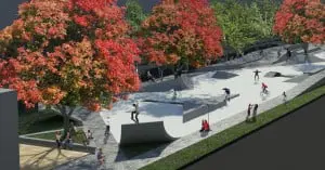 Skatepark Westblaak, ongevraagd advies aan gemeente Rotterdam, i.s.m. Tijs Niessen (architectuurstudent) en Matthew Skjonsberg (landschapsarchitect), beiden ook skaters.