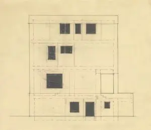 Adolf Loos gevelontwerp 1922 huis Josef en Marie Rufer Wenen