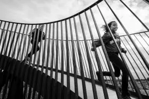 Nederland, Utrecht, 5 okt 2014
Het Observatorium van Lucas Lenglet. Uitkijktoren in het Maximapark in vinexwijk Leidsche Rijn. De toren is gemaakt van staal dat inmiddels bruin geroest is. Via schuin omhoog en omlaag lopende paden kom je boven in de toren.
Foto: (c) Michiel Wijnbergh
