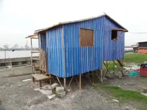 2. Transitional shelters,  self built, Philippines.
