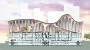 The manufacturing church Een dramatische botsing van de logistieke commerciële beneden- en de spirituele bovenwereld