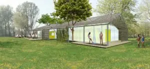Hotel Buiten aan de Sloterplas in Amsterdam, ontwerp i.s.m. Studio Elmo Vermijs & Mathijs Cremers