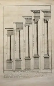 Vijf ordes. Jacopa Barazzo da Vignola. Parijs 1700