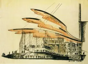 Hans Otto Theater Potsdam schets Gottfried Böhm