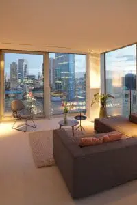 Uitzicht richting WTC en Nieuwe Maas