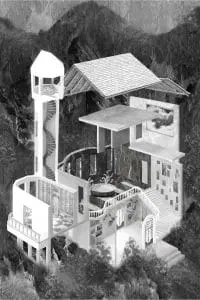 9. Het Behouden Huis van W.F. Hermans, voor 50 fictieve gebouwen,
literair tijdschrift DWB 5.