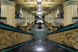 De kelder van het Stadsarchief in Amsterdam; dit art deco gebouw is het voormalige hoofdkantoor van ABNAMRO