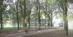 Impressie boulevard met Van Eesterenpaviljoen. Korteknie Stuhlmacher