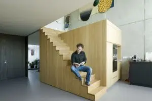 Interieur in Blok 1 Houthavens