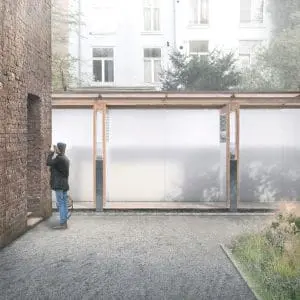 Plantage Middenlaan. De tramhalte en Hollandsche Schouwburg