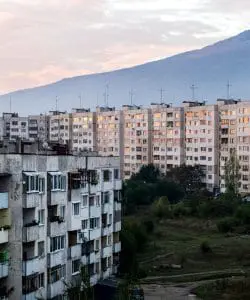 Buitenwijken van Sofia, Bulgarije