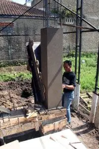 Januari 2017: workshop CASTsysteem
in Indonesië met lokale mandor.