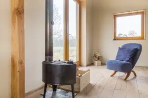 Woonkamer van de ouders van Raoul Vleugels. Foto Jan Mateboer