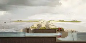 Doorsnede pompgemaal Den Oever 