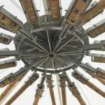 Booming Bamboo Theater Kunstklank bamboestammen dakconstructie