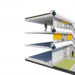 Doorsnede Circulaire renovatie Windesheim door LIAG