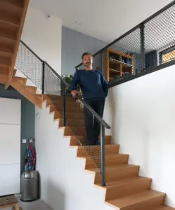 Architect en zelfbouwer Hardy de Graaf. Foto Jacqueline Knudsen