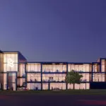 Exterieur Grote raampartijen bedrijfsgebouw Maasdijk