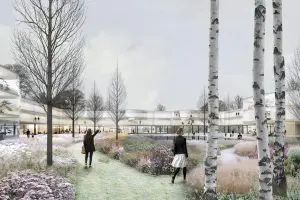 The Nolli Gardens, 1e prijs Europan 13. Stedenbouwkundig plan en twee woongebouwen voor de wijk Kortephohja in Centraal Finland. HOH Architects.