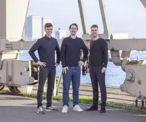 De oprichters van Studio RAP v.l.n.r. Léon Spikker, Lucas ter Hall en Wessel van Beerendonk