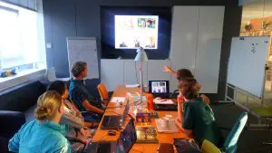 Naast de onlinelessen heeft de Tiny House Academy een cursusruimte in Schiemond