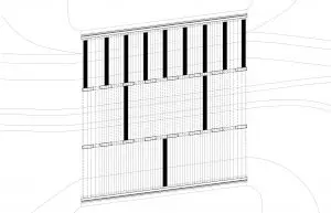 Plafond spiegels: boven het fietspad de meeste. 
