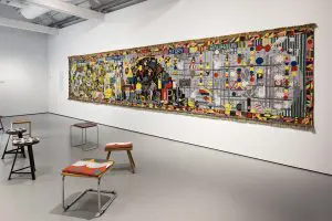 Zaaloverzicht (wandkleed Koen Taselaar)
Foto:
Josefina Eikenaar/TextielMuseum