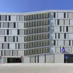 casco Robuuste uitstraling betonnen gevel parkeergarage