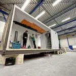 Circulaire appartementen van hout