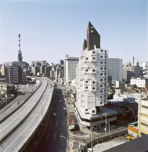 Kishō Kurokawa, Nakagin Capsule
Tower, Tokio, Japan, 1970–72
Photo: © Tomio Ohashi
